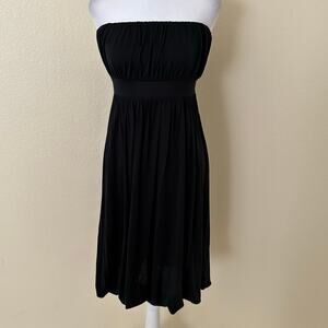 Banana Republic Women’s Black Strapless Fully Lined Silk Dress Size 6